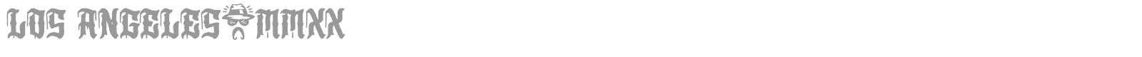 Los Angeles MMXX font preview